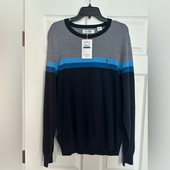 NWT  Original Penguin Color block Sweater - Size XL - Picture 2 of 6